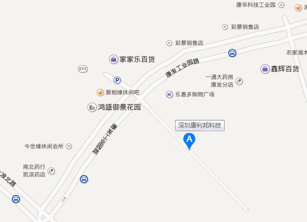 矽膠膠水廠家-康利邦科技地圖