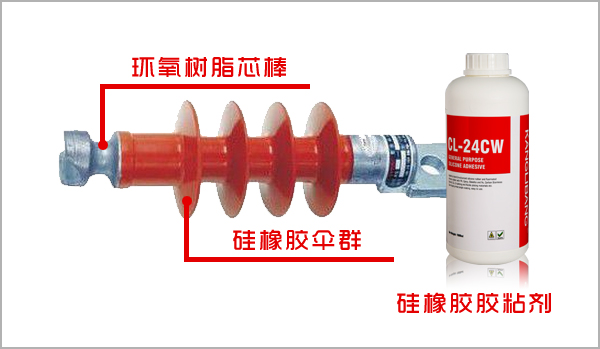 複合絕緣子中矽橡膠膠水的應用-絕緣矽膠膠水-矽橡膠膠粘劑