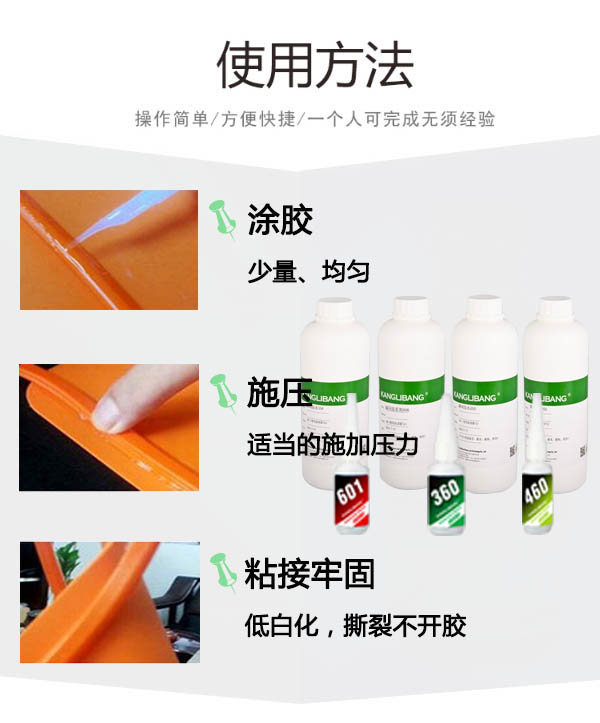 強力快幹膠水601使用方法