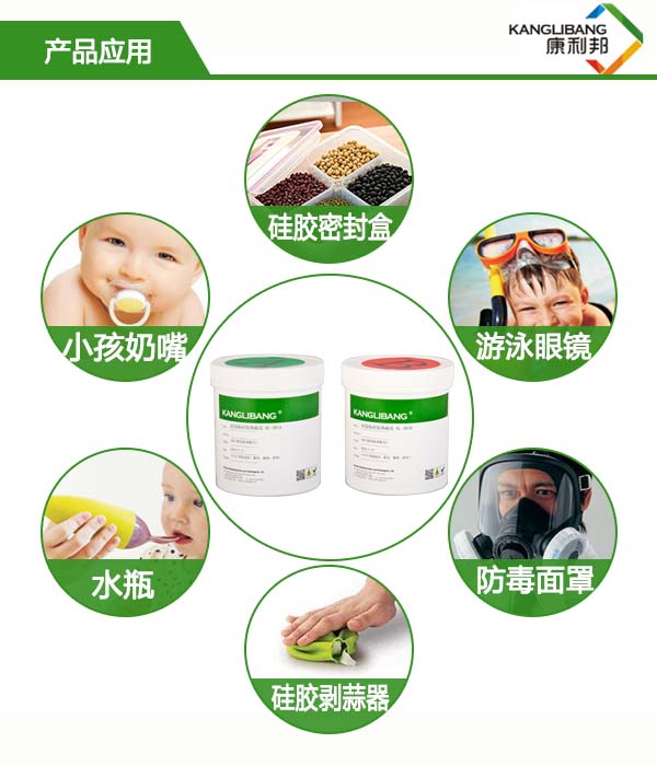 加熱快速固化矽膠粘矽膠膠水KL-301AB產(chan) 品應用