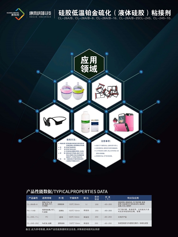 液態矽膠與(yu) 其他基材粘接方案
