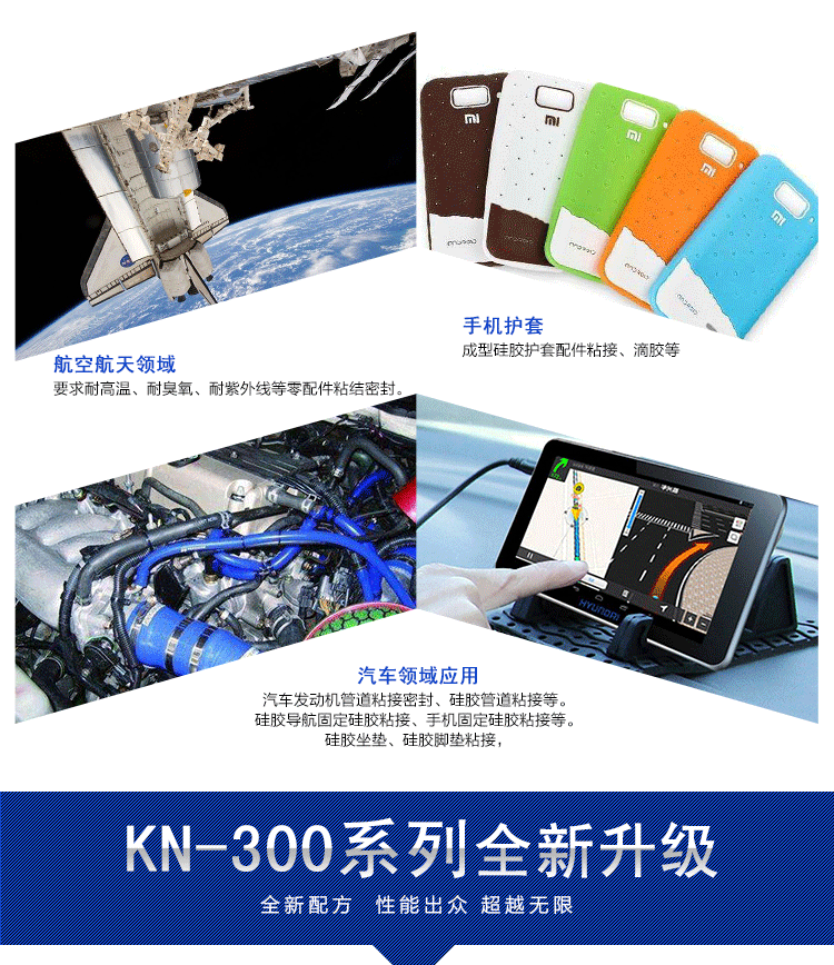 全新係列KN-300室溫矽膠粘合劑